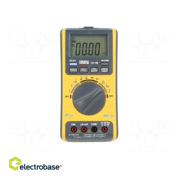 Digital multimeter | LCD (6000) 14mm,with a backlit | 3x/s image 8