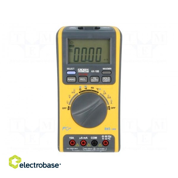 Digital multimeter | LCD (6000) 14mm,with a backlit | 3x/s image 1