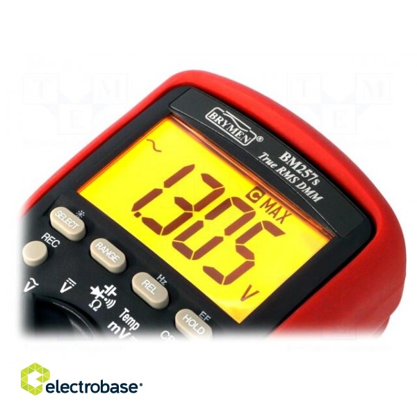 Digital multimeter | LCD (6000),with a backlit | 5x/s | True RMS image 3