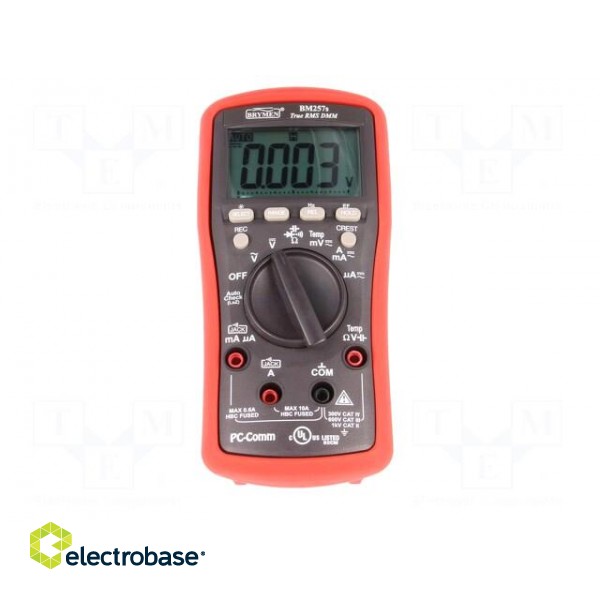 Digital multimeter | LCD (6000),with a backlit | 5x/s | True RMS image 6