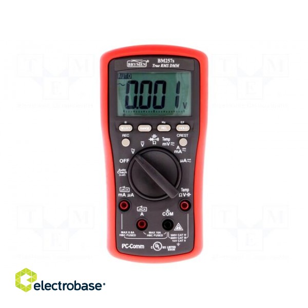 Digital multimeter | LCD (6000),with a backlit | 5x/s | True RMS image 1