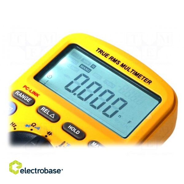 Digital multimeter | LCD (6600),with a backlit | 3x/s | True RMS image 3