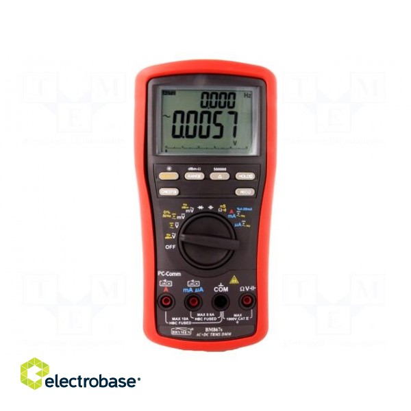 Digital multimeter | LCD x2,with a backlit | 5x/s | 4-20mA: 0÷100% image 1