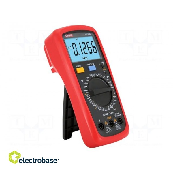 Digital multimeter | LCD | VDC: 200mV,2V,20V,200V,1kV | 2000uF paveikslėlis 3