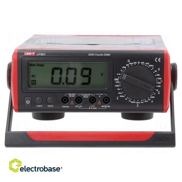 Benchtop multimeter | LCD (2000),with a backlit | -40÷1000°C image 2