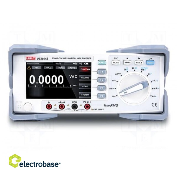 Benchtop multimeter | LCD 4,3" | VDC: 60mV,600mV,6V,60V,600V,1kV image 2