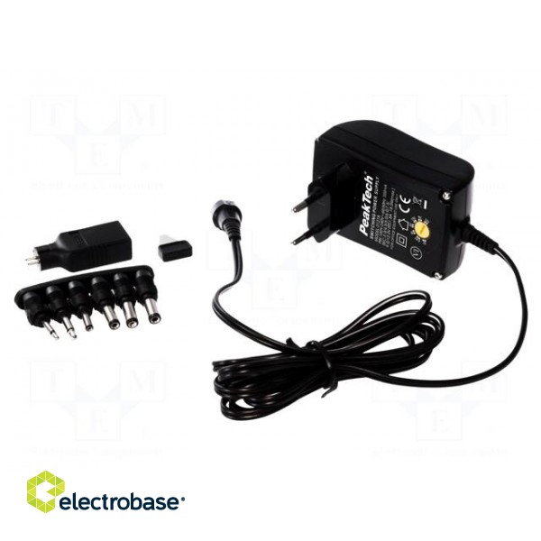 Power supply/charger | Plug: EU | 1.5A | 3÷12VDC image 3