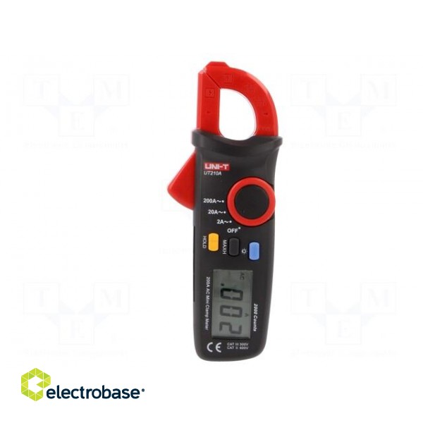AC digital clamp meter | Øcable: 16mm | LCD (2000),with a backlit paveikslėlis 4