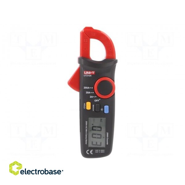 AC digital clamp meter | Øcable: 16mm | LCD (2000),with a backlit image 1