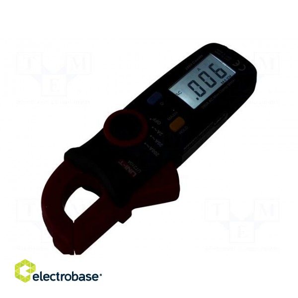 AC digital clamp meter | Øcable: 16mm | LCD (2000),with a backlit фото 3