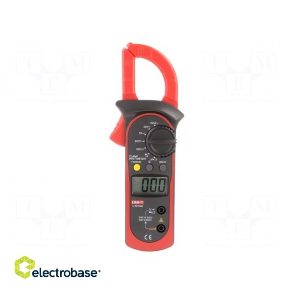 AC digital clamp meter | Øcable: 28mm | LCD (2000),with a backlit paveikslėlis 1