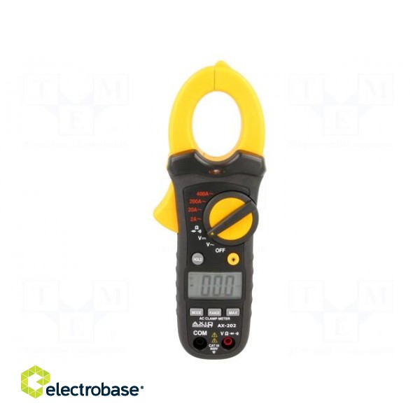 AC digital clamp meter | Øcable: 30mm | LCD (2000),with a backlit paveikslėlis 1
