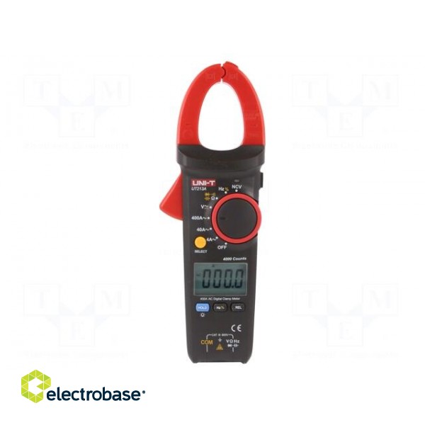 AC digital clamp meter | Øcable: 30mm | LCD (4000),with a backlit paveikslėlis 1