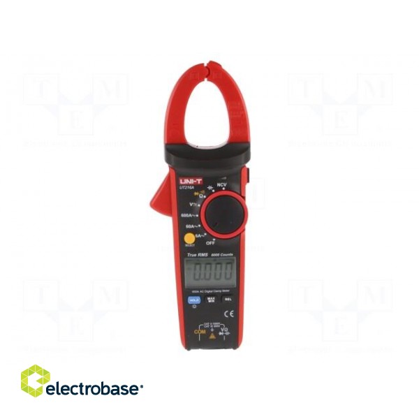 AC digital clamp meter | Øcable: 30mm | LCD (6000),with a backlit paveikslėlis 7