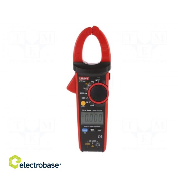 AC digital clamp meter | Øcable: 30mm | LCD (6000),with a backlit paveikslėlis 1