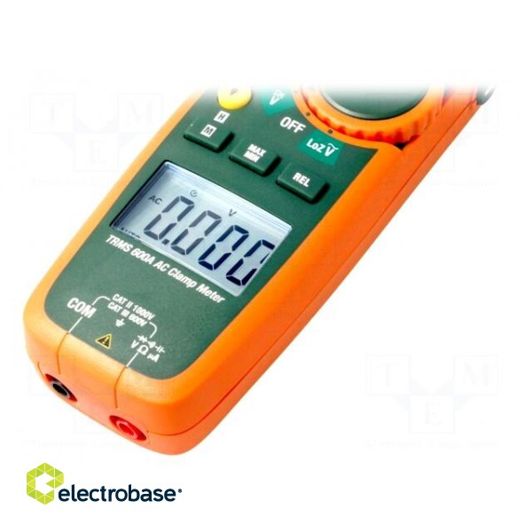 AC digital clamp meter | Øcable: 30mm | LCD (6000),with a backlit image 2