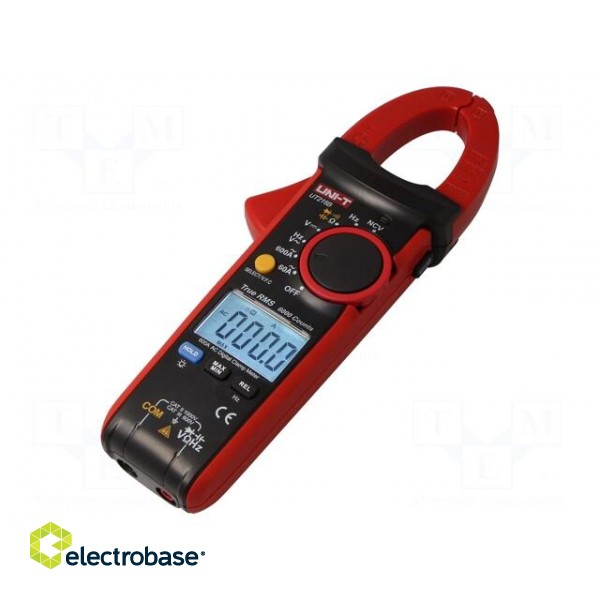 AC digital clamp meter | Øcable: 30mm | LCD (6000),with a backlit paveikslėlis 3