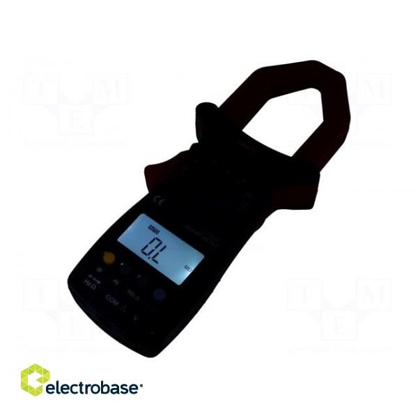 AC digital clamp meter | Øcable: 40mm | LCD (3999),with a backlit paveikslėlis 4