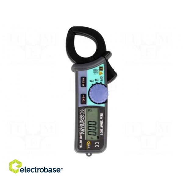 Meter: ammeter | digital,pincers type | Øcable: 24mm | LCD | (3999) image 1