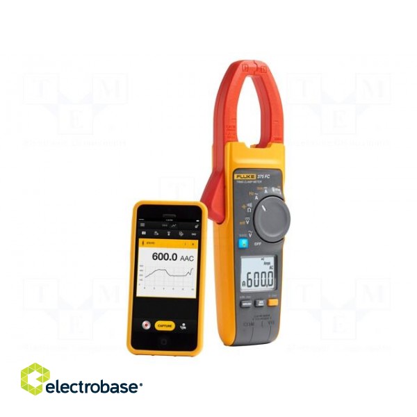 AC/DC digital clamp meter | Øcable: 34mm | LCD,with a backlit paveikslėlis 7