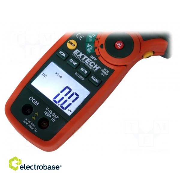 AC/DC digital clamp meter | Øcable: 43mm | I DC: 0,1÷400/1000A image 7