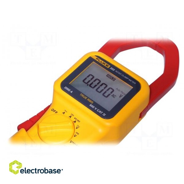 AC/DC digital clamp meter | Øcable: 58mm | LCD,with a backlit paveikslėlis 3
