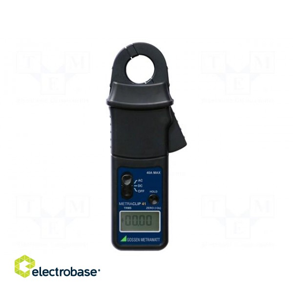Meter: ammeter | digital,pincers type | Øcable: 25mm | LCD | True RMS