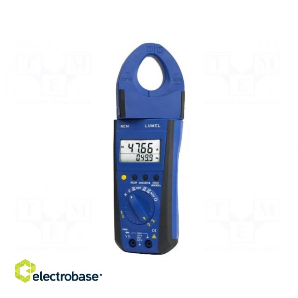 Meter: power | pincers type | LED | True RMS | I AC: 400A | VAC: 999.9V