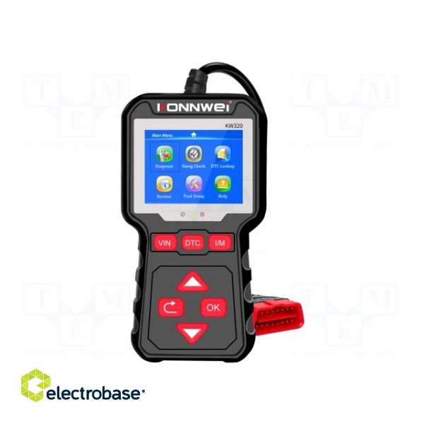 Meter: OBD diagnostic | LCD | user's manual,USB cable | OBD | 8÷18VDC фото 1