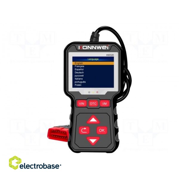 Meter: OBD diagnostic | LCD | user's manual,USB cable | OBD | 8÷18VDC image 2