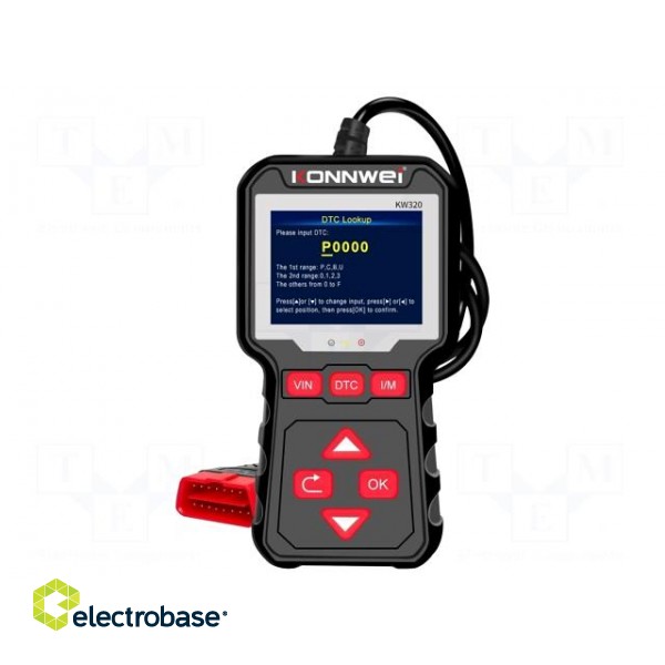 Meter: OBD diagnostic | LCD | user's manual,USB cable | OBD | 8÷18VDC image 3