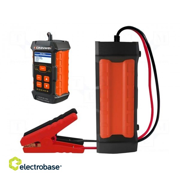 Tester: rechargeable batteries | 155x95x60mm | Display: LCD | 12/24V image 3