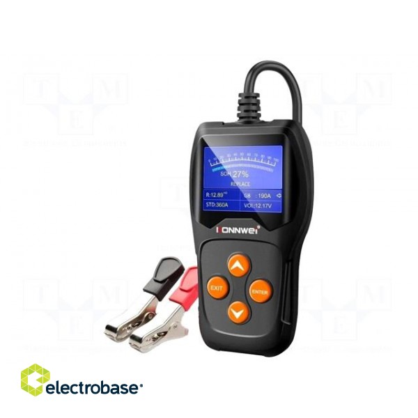 Tester: rechargeable batteries | 140x80x24mm | VDC: 12V | Ubatt: 12V image 4