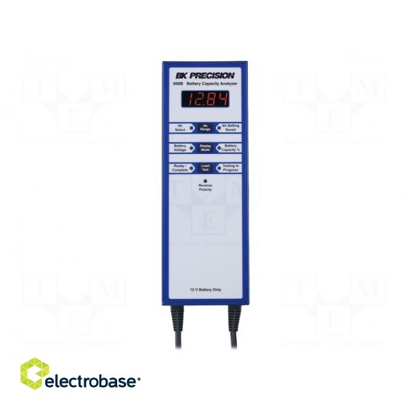 Tester: rechargeable batteries | 74x265.1x54mm | 12V | Display: LED image 1