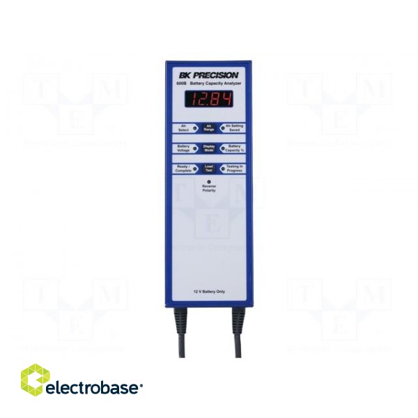 Tester: rechargeable batteries | 74x265.1x54mm | 12V | Display: LED image 2