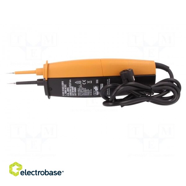 Tester: electrical | LCD | VAC: 1÷1000V | VDC: 1÷1000V | IP65 | batteries image 10