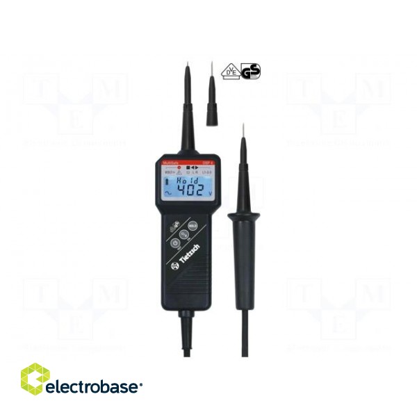 Tester: electrical | LCD | VAC: 24÷1000V | VDC: 24÷1500V | 1Ω÷2MΩ | IP65 image 2