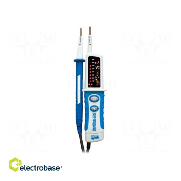 Tester: electrical | LED | 0÷60Hz | Additional functions: torch | IP64