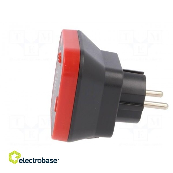 Tester: power socket tester | 3 LED | Plug: EU | 230VAC | 50÷60Hz image 3