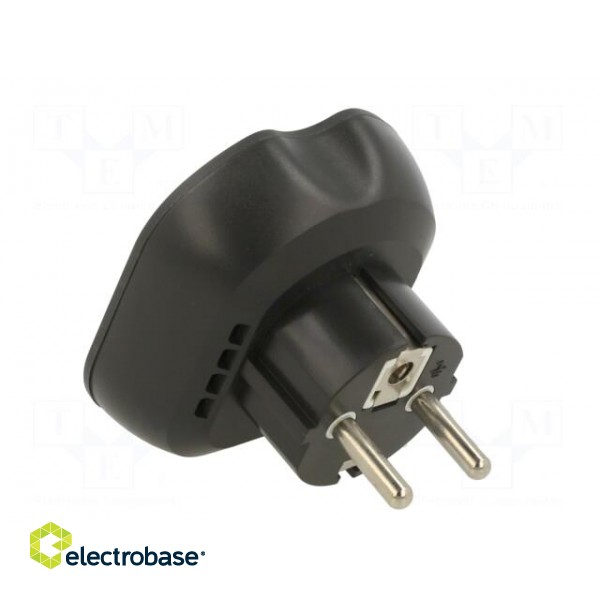 Tester: power socket | LEDs | 50÷60Hz | 230VAC | Plug: EU image 4