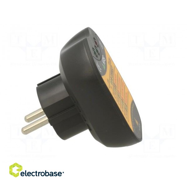 Tester: power socket | LEDs | 50÷60Hz | 230VAC | Plug: EU image 7
