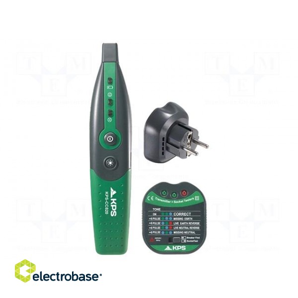 Tester: power socket | 230VAC | Plug: EU