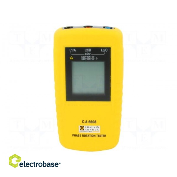 Tester: phase sequence | LCD | Freq: 15÷400Hz | IP40 image 1