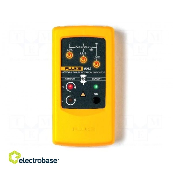 Tester: phase sequence | LED | 120÷400VAC | Freq: 2÷400Hz | IP40 image 1