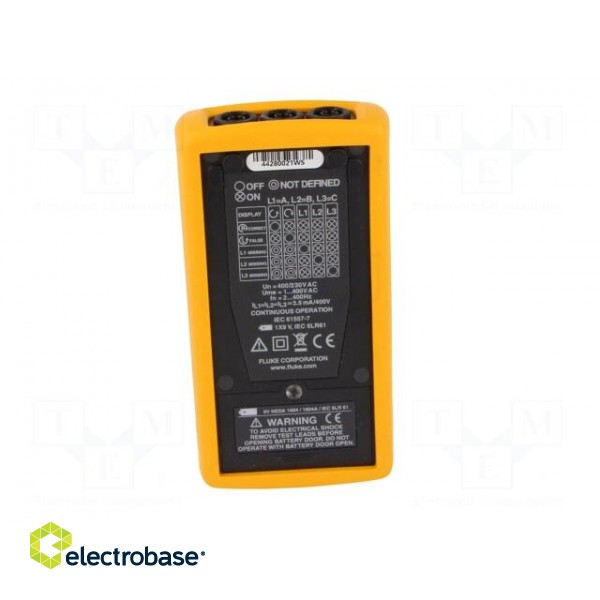 Tester: phase sequence | LED | 120÷400VAC | Freq: 2÷400Hz | IP40 image 6