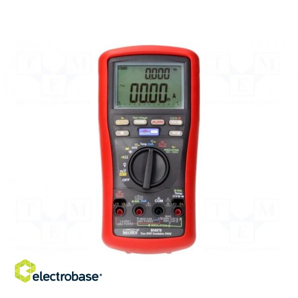 Meter: insulation resistance | LCD x2,bargraph | I AC: 60mA/600mA image 1