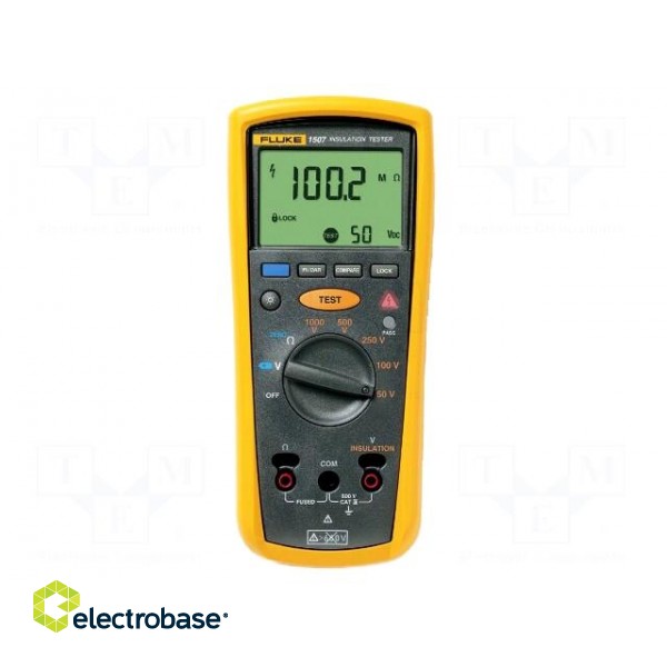 Meter: insulation resistance | LCD | VAC: 100mV÷600V | 50÷400Hz | IP40 image 1
