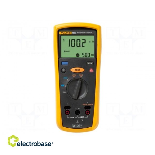 Meter: insulation resistance | LCD | VAC: 100mV÷600V | 50÷400Hz | IP40 image 2
