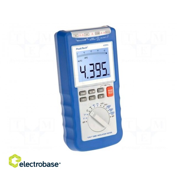 Meter: insulation resistance | LCD | 3,75 digit (4000)