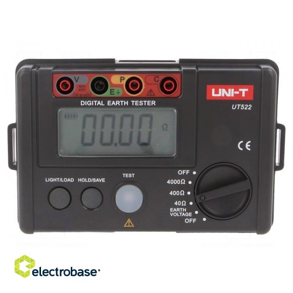 Meter: grounding resistance | LCD,with a backlit image 1
